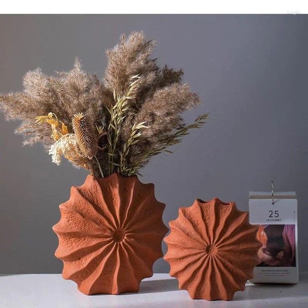 Vasi di minimalismo a forma di conchiglia Vase idroponica idroponica floreale conchimetro fiori vasi di composizione floreale decorazione da scrivania