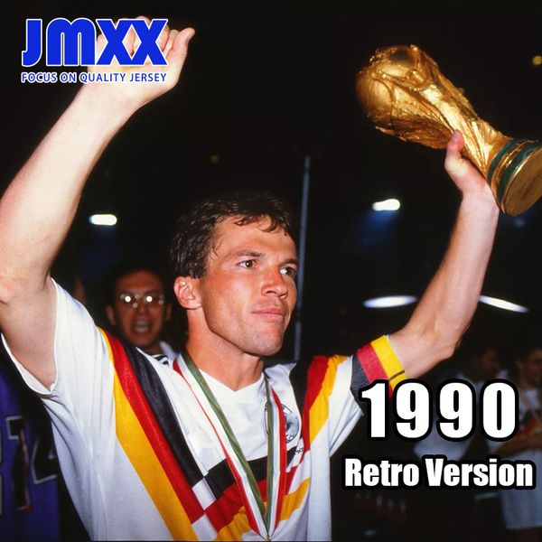 JMXX 1990 Alemanha Alemanha Retro Soccer Jerseys Home Away Mens uniformes Jersey Man Futebol Cirche 90 Fan Version