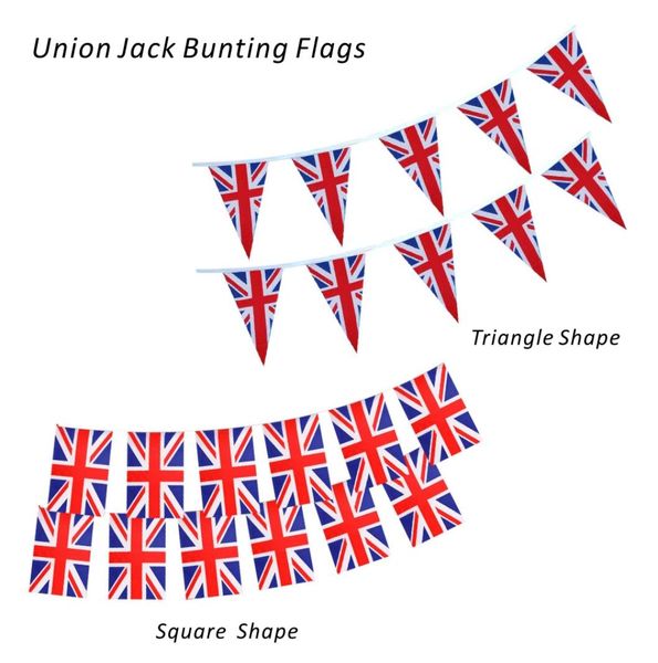 Square Triangle UK UNIDADE BANNER DE BANGUNDA DE BANDING BRITÂNCIA DOBRILHO BRITÂNICO DOBRILHO BRITÂNICA BANDO BLANHA DE SING UNIX JACK BANNERS String5540678