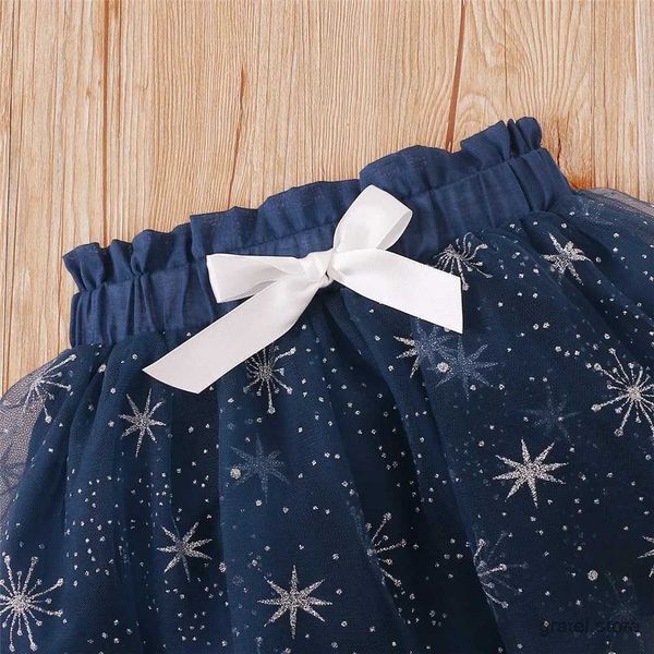 Roupas conjuntos de 2pcs de roupas infantis de roupas com mangas de mangas+lantejoulas de malha de lantejoulas calças de saia curta moda moda roupa de verão para garotas de criança 1-6 anos