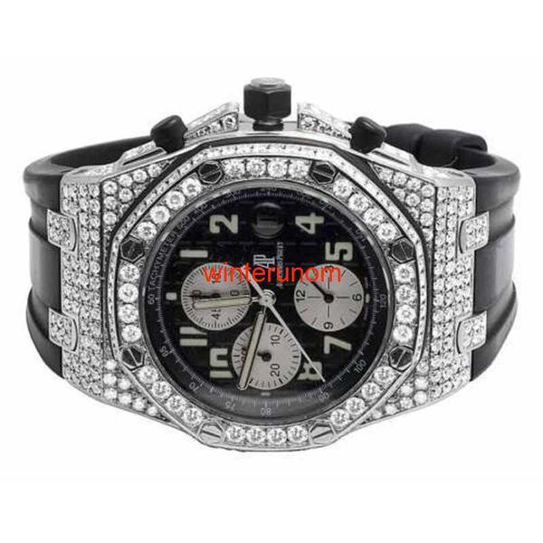 Orologi di lusso svizzeri AP Orologio automatico Mens 42mm Audemar Pigue Royal Oak Offshore Elastico Diamond HB2Q