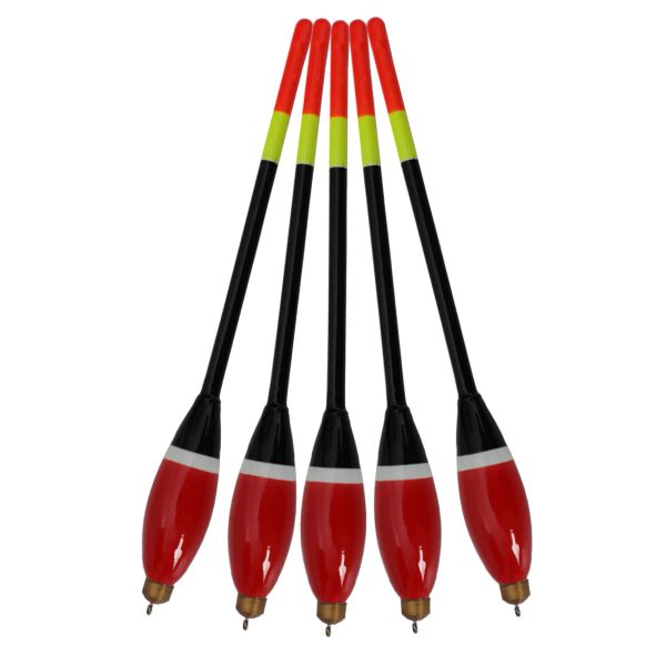 Аксессуары Бесплатная рыбалка Fisher Bobbers 5pcs/Set Cork Float Antenna Balsa Wood Floats Kit 17,5 см платежи 3+2 г легкий вертикальный буй