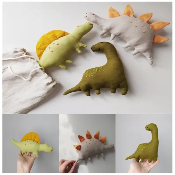 Travesseiros fofos de moda foto bebê adereços de dinossauros almofada de dinossaur