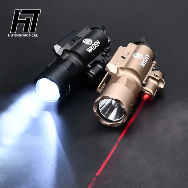 Lichter Taktische SF Taschenlampe X400 Ultra X400U Green/Red Laser Sight G17 Pistol Scout Weaponlight Picatinny Rail Outdoor Field Lighting