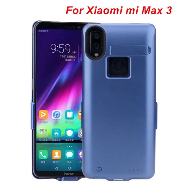 Fälle 10000 MAH für Xiaomi Mi Max 3 Batteriekoffer Telefonständer Mi Max 3 Batterieabdeckung Smart Power Bank für Xiaomi Max 3 Ladekoffer