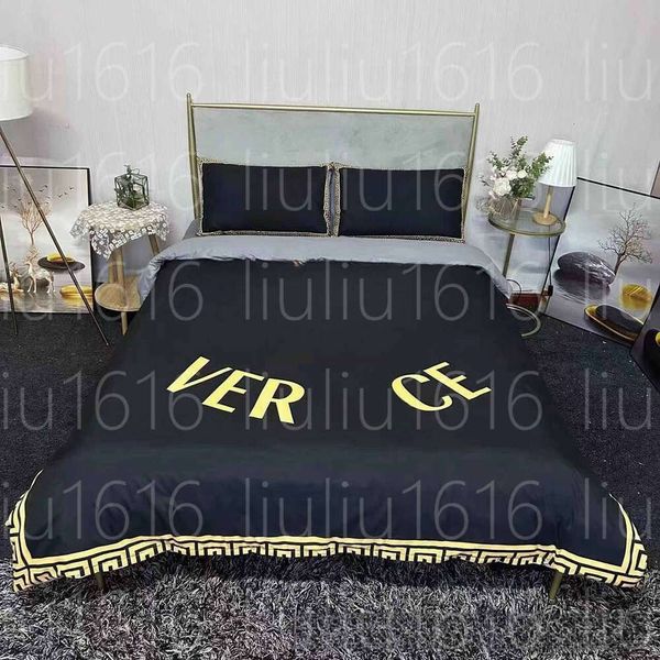 Letto matrimoniale a quattro pezzi inverno a quattro pezzi Deluxe Deluxe Warm Black Menbeding Set Designer