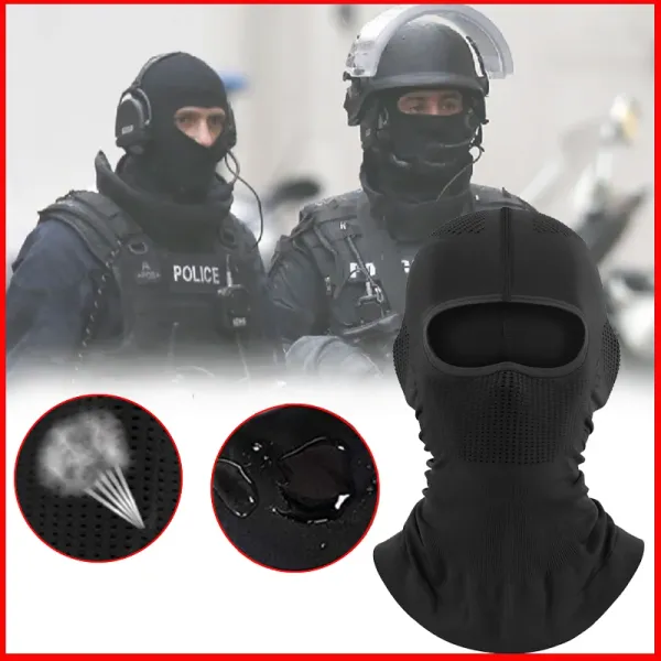 Masken militärische balaclava taktische Gesichtsmaske für die Polizei der Armee, verdickte atmungsaktive, staubdichtliche Verschleiß -Motorradhelm -Liner