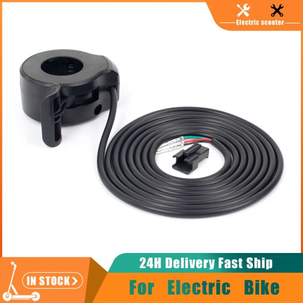 Bicicleta elétrica de aceleração do polegar de scooters 130x Controle de velocidade 3 pinos Pin Impermeável Conector de plugue SM Scooters elétricas Acelerador de bicicleta Accessão