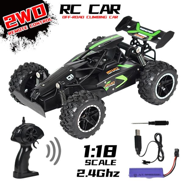 Auto 1/18 ad alta velocità RC auto 4wd Controllo radio Veicolo 25 km/h Off Road Control Control Trucks Toys per bambini per bambini Gift per bambini