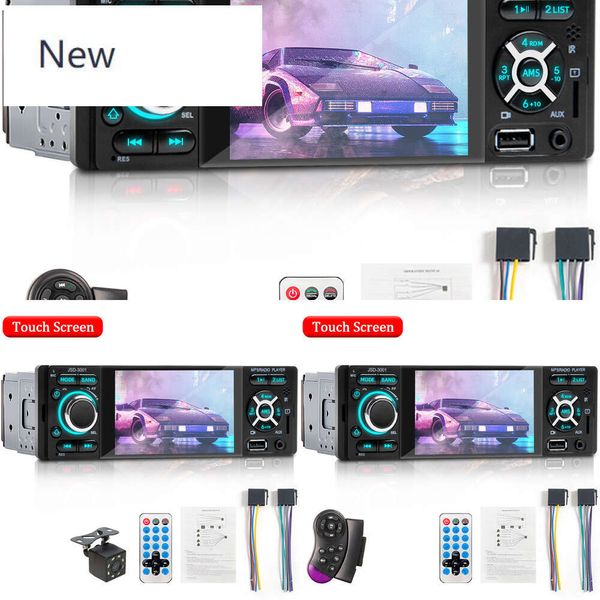 New Car Radio 1 Din Stereo Automotive MultiMedia MP5 MP3 -плеер FM -приемник с сенсорным экраном Bluetooth 4.0 