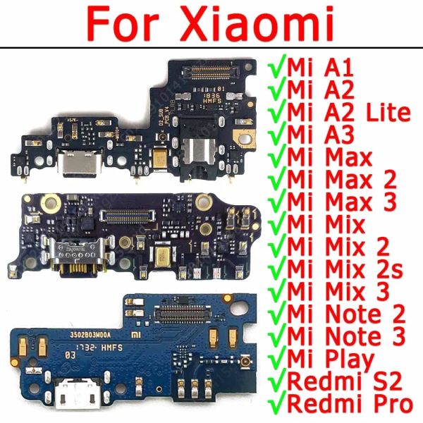 Kabel Original -Ladungskarte für Xiaomi Mi A1 5x A2 Lite 6x A3 Mix 2s Max 2 Hinweis 3 Spielen Sie Redmi S2 Pro Ladeanschluss USB -Anschlussplatte