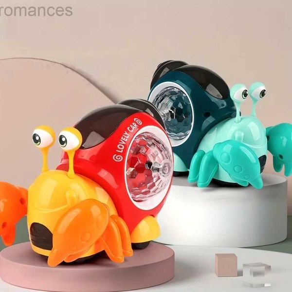 Toy descompressivo Aiuaza interativa Light Up Up Rastreling Snail Toy - Toy educacional de aprendizado precoce para bebês crianças!D240424