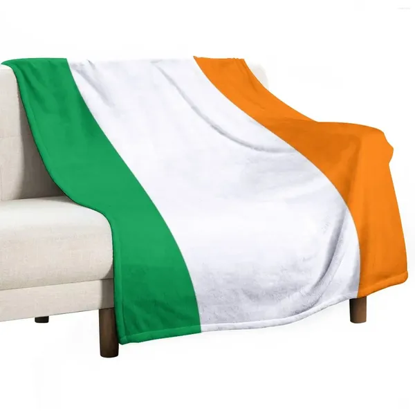 Decken Irland Flagge - Irisch -T -Shirt werfen Decke für Bett und extra groß