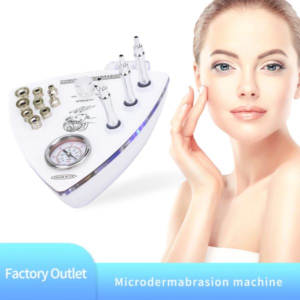 Maschine Gesichtsmikrodermabrasionsmaschine Diamantspitze Dermabrasionsgeräte Hautverjüngung Peeling Vacumtherapy Wrinkle Beauty Beauty Tool
