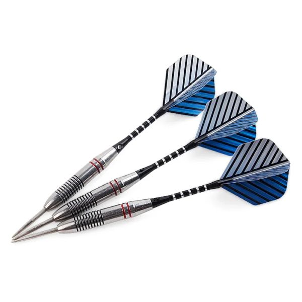 Darts Darts 10 Stile Set 24G Professional Stahl mit Aluminiumwellen Dart Flüge rote Dartnadeln für Dartboards Spiel 11 ST