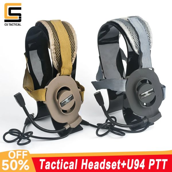 ACESSORES WADSN Jogo tático Comunicação ao ar livre Headphone Bowman Elite II Headset U94 Ptt para Kenwood Baofeng Uv5r Radio Acessórios