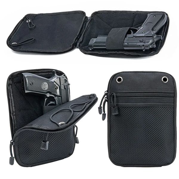 Borse tattiche nascosta nascosta per pistola pistola custodia fondina in vita Fanny pack Edc Magazine Bouch Protection per pistole per pistole universali