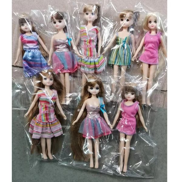 Bonecas 1 peças Tipo aleatório boneca 27 cm com brinquedos para crianças para crianças Meninas vestem acessórios de boneca