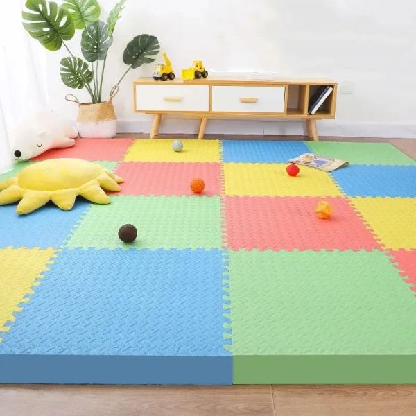 Tappetini per bambini tappetini da gioco 12pcs tappetino da gioco spesso da 1,2 cm da gioco da 30x30 cm tappetini per pavimenti per pavimenti in palestra che strisciano tappetino per bambini tappeti baby tappeti per bambini