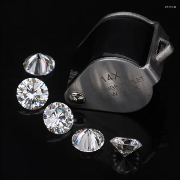 Diamantes soltos Rodada de 5,5 mm muito excelente Corte Great Fire Stone Moissanite Diamond para jóias Fazendo 3pcs muito