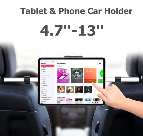 Ständer 13inch Tablethalter im Auto für iPad Pro 12.9 Autohalter Rücksitz Kopfstütze Tablette -Halterung für Samsung Galaxy Tab S7 Plus Fe