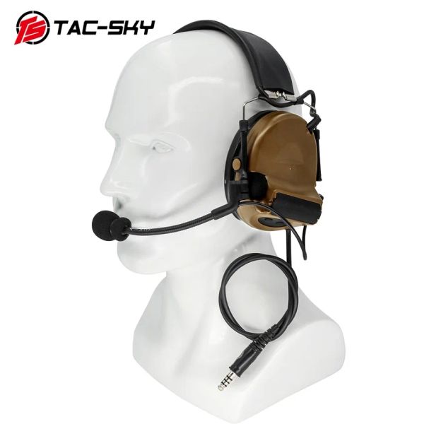 Protetor Comtac Tacsky Comtac II Silicone Earreffs Tactical Comtac Ruído Redução Pickup Tactical Headphones Comtac II fone de ouvido