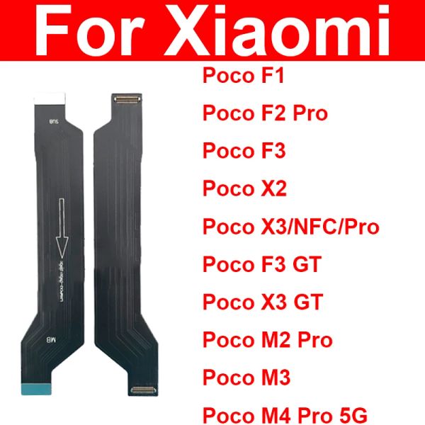 Cabos LCD Placa principal Cabo de flexão flexível para xiaomi mi pocophone f1 poco f1 f2 m2 m4 x2 x3 f3 nfc pro m4pro 4g 5g mainboard flex.