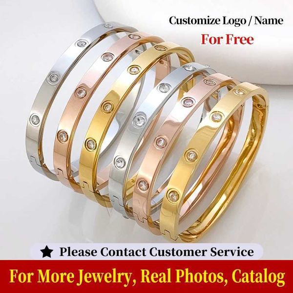 Belas belas de pisadas de bateria de cristal homens homens pulseiras de aço inoxidável