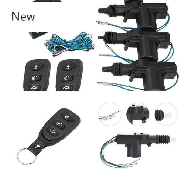 Kit de bloqueio de entrada sem chave de controle remoto de carro novo com 4 portas Atuador de trava de 4 portas Universal 12V