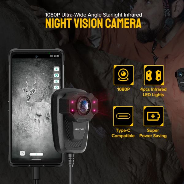 Moduli Ulefone Night Vision Camera 1080p Ultrawide Angle Starlight Filligh Infrared UVC Play Camera USB per Xiaomi per Huawei