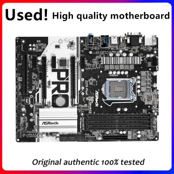 Материнские платы использовали Z270 Pro для Asrock Pro Pro4 Motherboard Intel DDR4 64G LGA 1151 PCI-E USB3.0 Оригинальное материальное плату