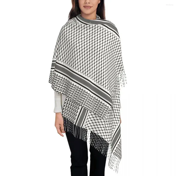 SCARPRE IL TASSELLA SCARFA SCARFA ARABICA FOLK KUFIYA HATTA TRADIZIONE KEFFIYEH MOTORE SCOLLA ALLO INVERNO LUNGO INVERNO SCOLLA ALLO INVERNO E GIFTS CASHMERE CASHMERE