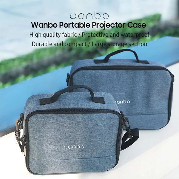 Teile Neue Wanbo X1 T2 Max T2 kostenlose Projektoren Tasche für Mini -Projektoren wasserdichte tragbare Schutzhülle Projektorzubehör