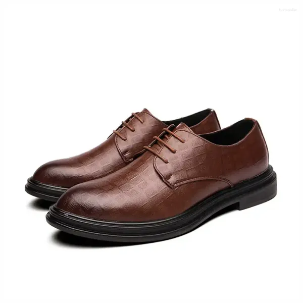 Scarpe da vestito sposata con tallone spesso elegante cerimonia di cerimonie da uomo 46 dimensioni da uomo vestito sport offre importatori di vacanze sepatu