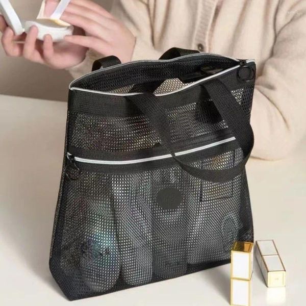 Kosmetische Taschen Mesh Bag tragbare Toiletten -Schönheitspray -Hülle große Kapazität Bad Wäsche Reißverschluss Make -up -Organisator Reise Reise