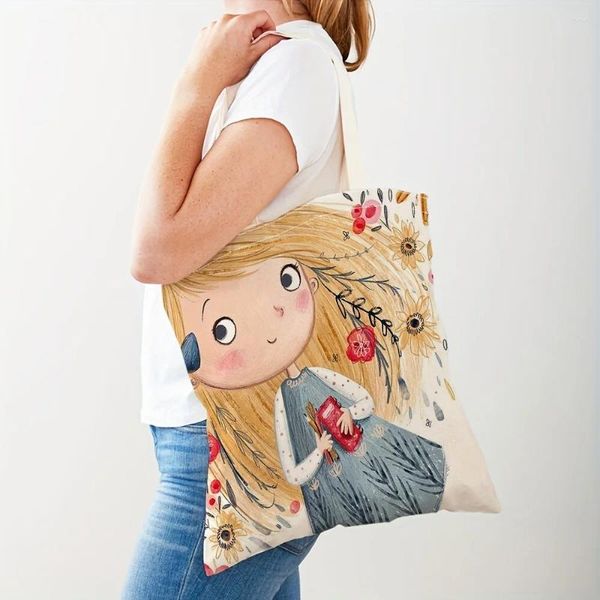 Stume da stoccaggio FAIRY TALE World Lovely Tote Bag SCHEA COMPUTTAMENTE SCHEA RIUSABILE SCHUPA SHOPING SHOPPING