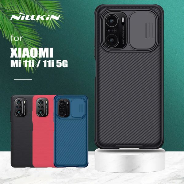 Deckungen für Xiaomi Mi 11i 5G Hülle Nillkin Camshield Dia Camera Case Hartes PC Slim Frosted Shield Strukturierte Abdeckung für Xiaomi Mi11i Fall