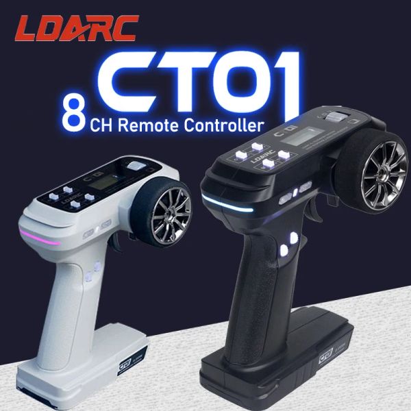 CAR LDARC CT01 2.4GHz 8Channel Professional Remote Controllore Display inglese e cinese LCD per la barca per auto modello RC