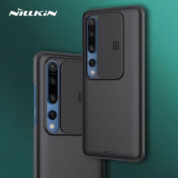 Обложки Nillkin для Xiaomi Mi 10 Pro Case Case Cover Cover Slide Camera Защита ПК Slim Phone Case для Xiaomi Mi10 Mi 10 Pro