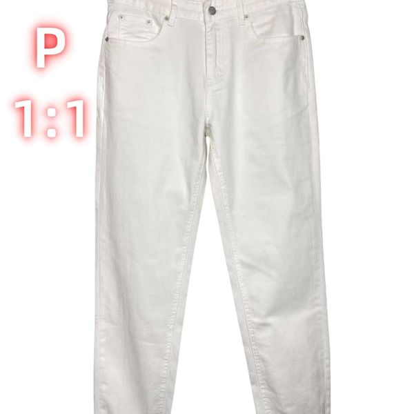 P viola designer maschili jeans larghi uomini lunghi maglie di tendenza long dritta dritta jeans stravagamentati 29-38