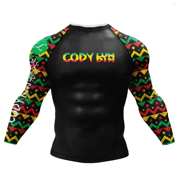 Magliette da uomo Cody lundin top a manica lunga con protezione UV Surfing T-shirt produttore di abbigliamento sublimazione per vestiti nuoto rashguard