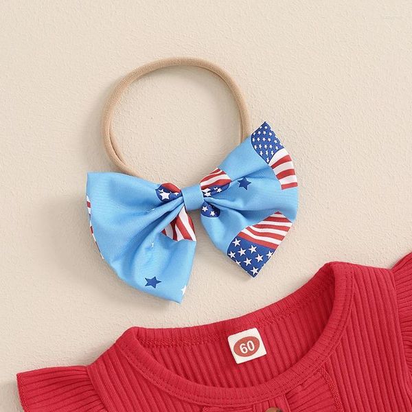 Set di abbigliamento 4 luglio Abiti da bambina nati il mio primo set di gonna a stella bandiera americana da bandiera americana da giorno