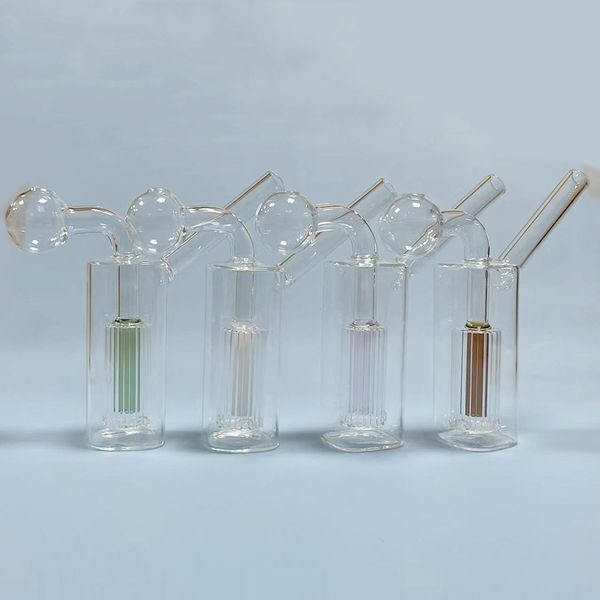 Smokpro -Farbel -Perkolator -Röhrchen Glasöl Rig Dicke Pyrex -Glasölbrenner Rauchrohr Mini Shisha Bong Bubbler Bong mit 3 cm Kopfschüssel