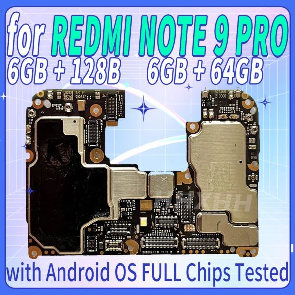 Antenne für Xiaomi Redmi Note 9 Pro Motherboard Original 128 GB 256 GB für Hongmi Redmi Note 9 Pro Logic Board Mainboard 6 GB 8 GB RAM