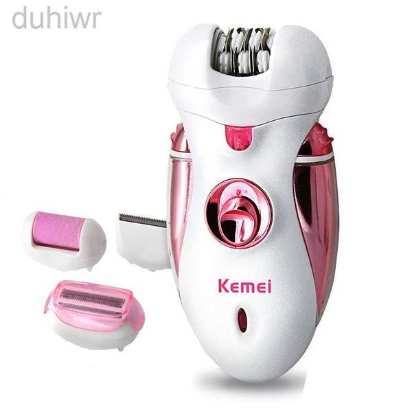 Epilador 4 em 1 Lady Epilator Depilador Mulheres barbeador Kemei Máquina de barbear Máquina de barbear Cuidado de cabelo Remoção elétrica de cabelo Tweezer D240424