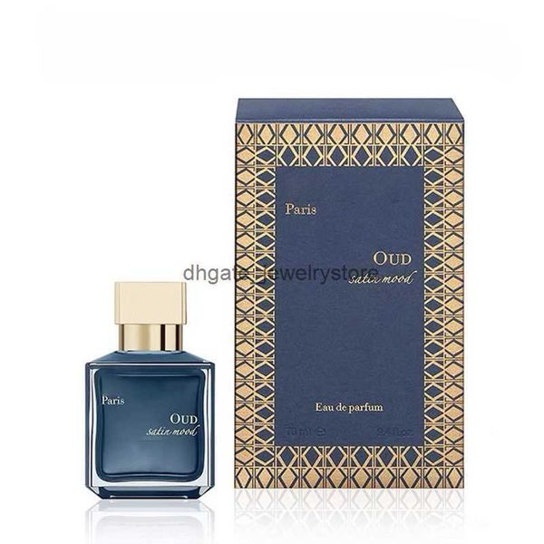 Garrafa de vidro de perfume masculina e feminina mais vendida pulverizada com perfume neutro de seda de seda ébano perfume EDP PERFUME 70ML DA entrega rápida