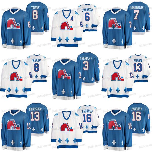 Kob Quebec Nordiques Heritage J. C. Tremblay Nikita Zadorov Goulet Mats Sundin Michel Goulet Cale Makar Kevin Conauton Arik Johnson Jersey