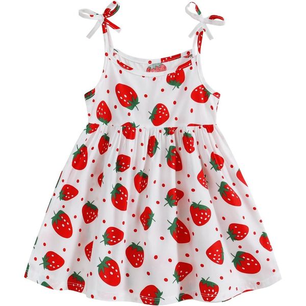 Vestidos de criança mais jovem vestidos de limão garotas meninas de abacaxi vestido de frutas roupas de verão vestido de garotinha de mola de primavera