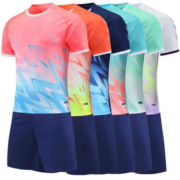 Fans Tops Tees Männer Fußball Trikots Uniform Sport Kits Überdurchschnitt Sport Runing Anzug Shirt Shorts für Kinder Erwachsener MAILLOT Soccer Y240423