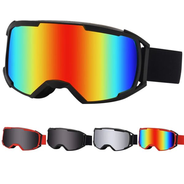 Очеительственные лыжные очки с двойным линзом Antifog UV400 открытые спортивные лыжные очки дети взрослые взрослые снегоузаительные бокалы защитные очки очки